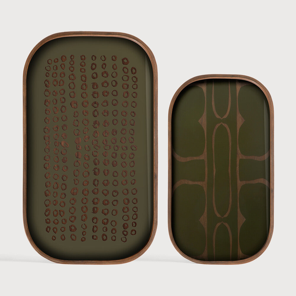 Ethnicraft Second Nature Valet Tray in teak, FSC-certified solid teak