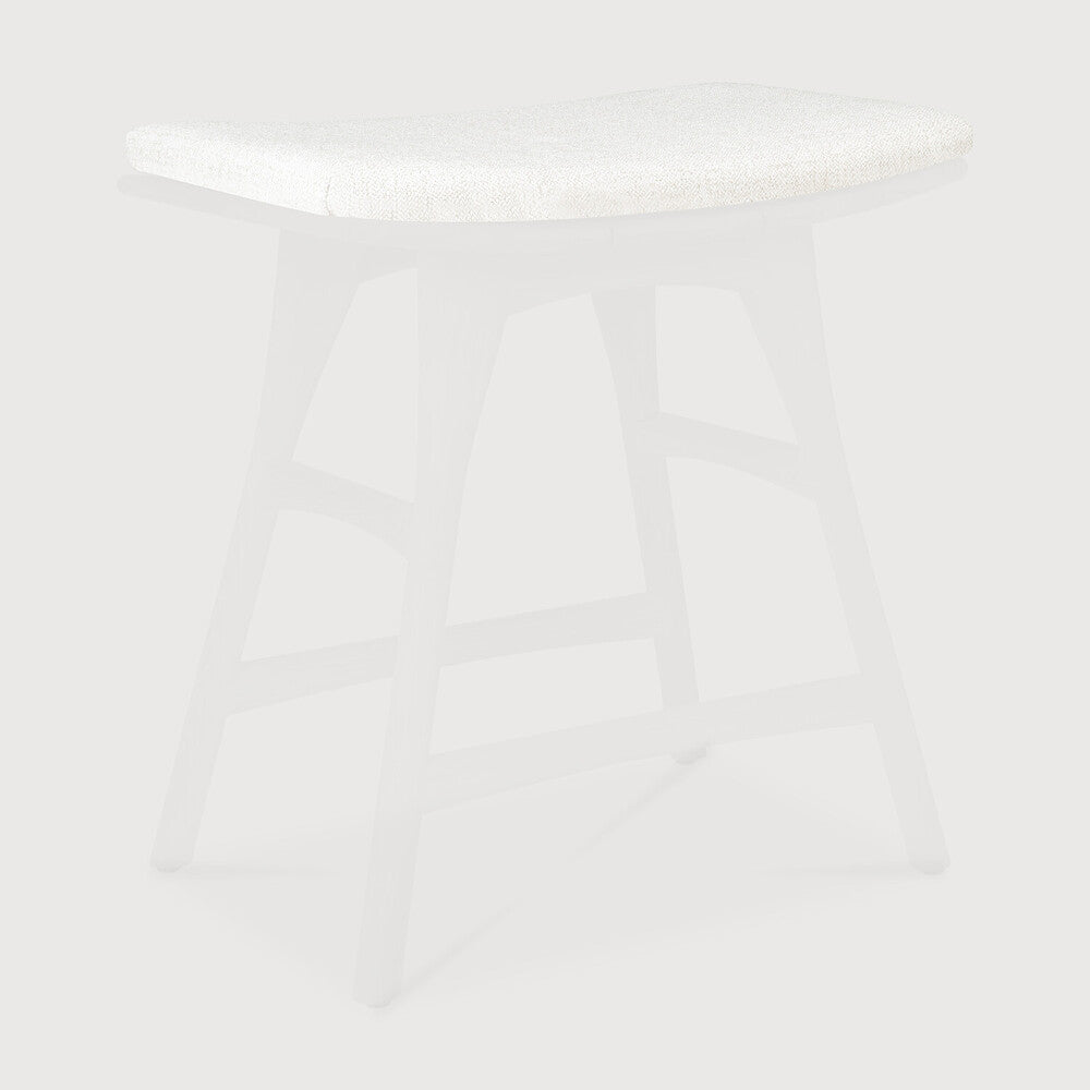 Ethnicraft Osso Outdoor Stool Cushion, woven outdoor textile by Belgian brand Ethnicraft