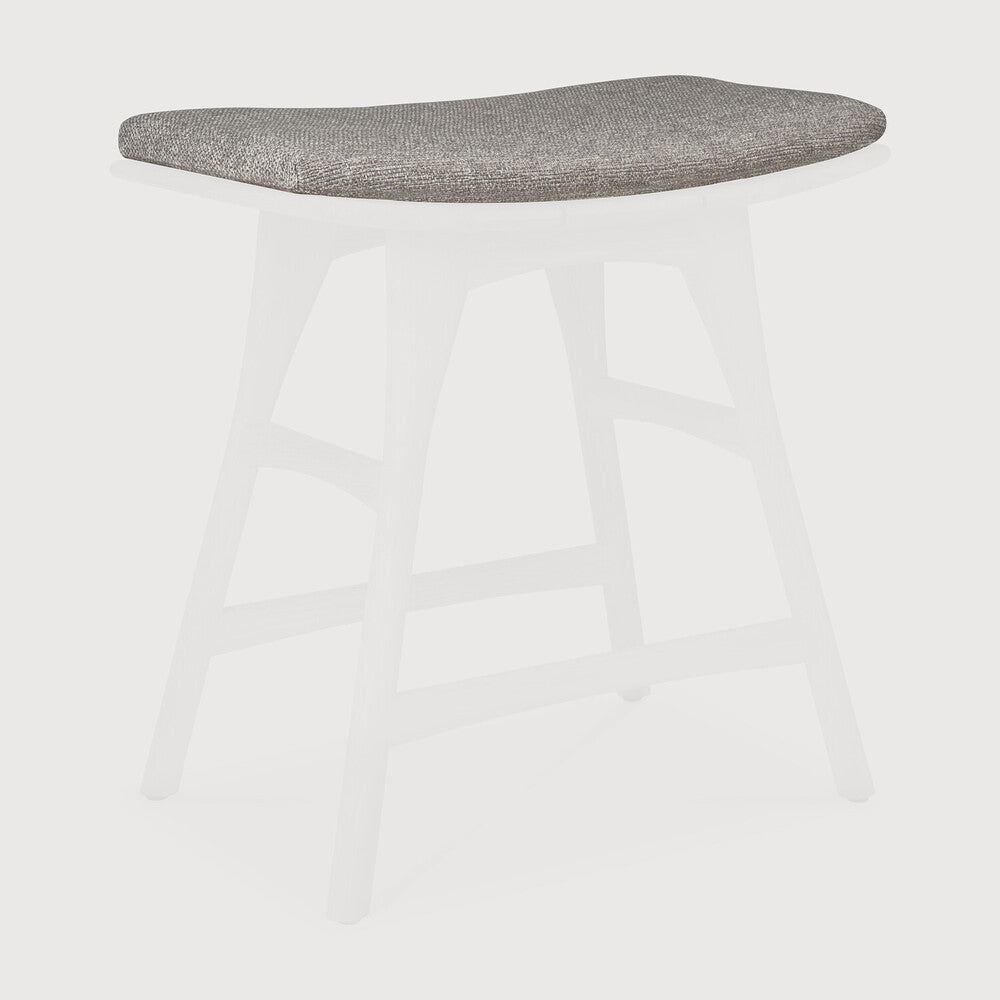 Ethnicraft Osso Outdoor Stool Cushion, woven outdoor textile by Belgian brand Ethnicraft