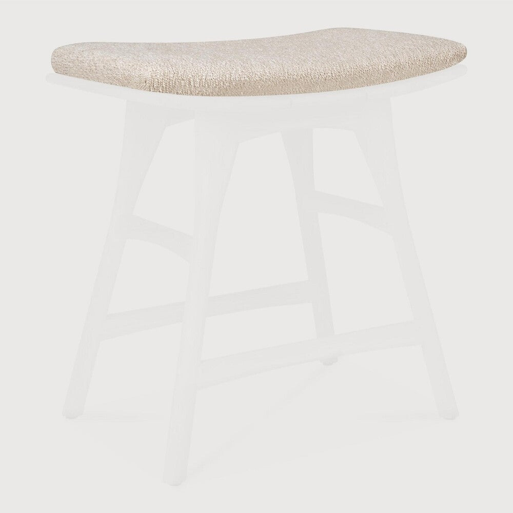 Ethnicraft Osso Outdoor Stool Cushion, woven outdoor textile by Belgian brand Ethnicraft