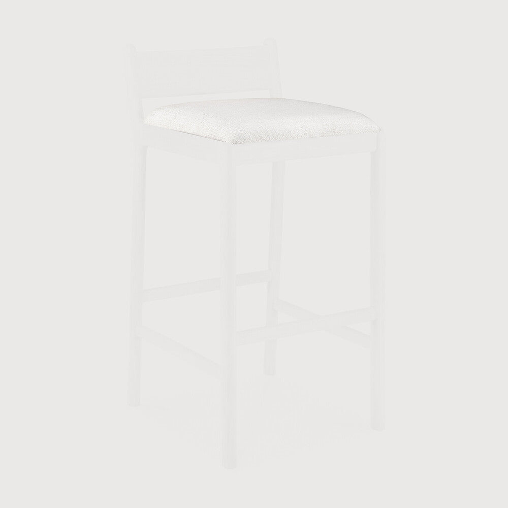 Ethnicraft Jack Outdoor Bar Stool Cushion, woven outdoor textile by Belgian brand Ethnicraft