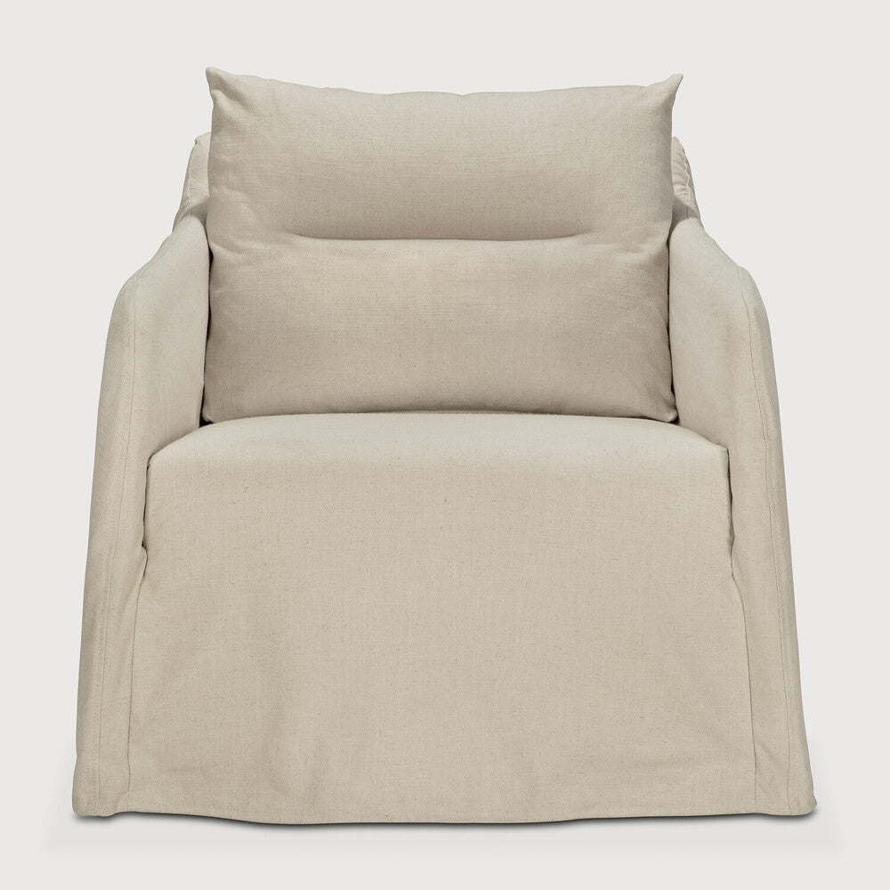 Ethnicraft Weave Lounge Chair with FSC-certified solid wood frame, Belgian design