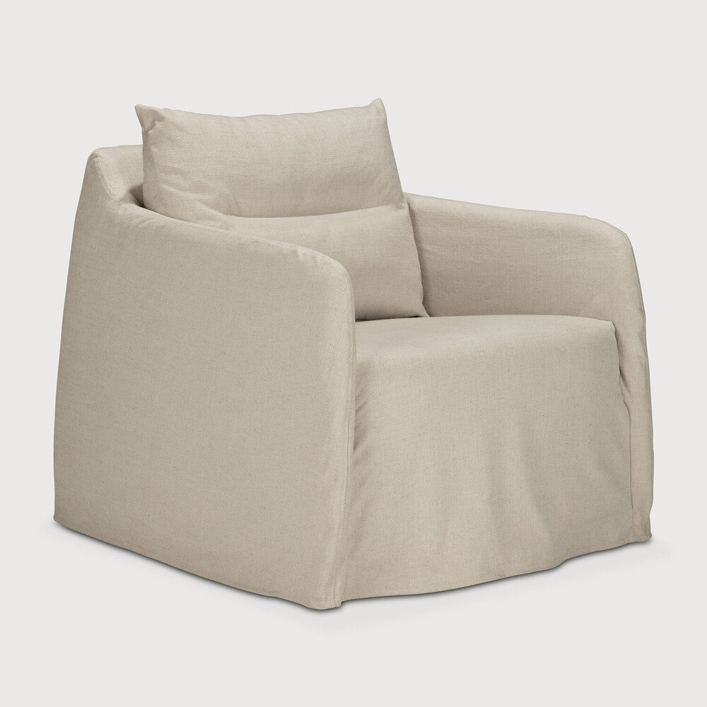 Ethnicraft Weave Lounge Chair with FSC-certified solid wood frame, Belgian design