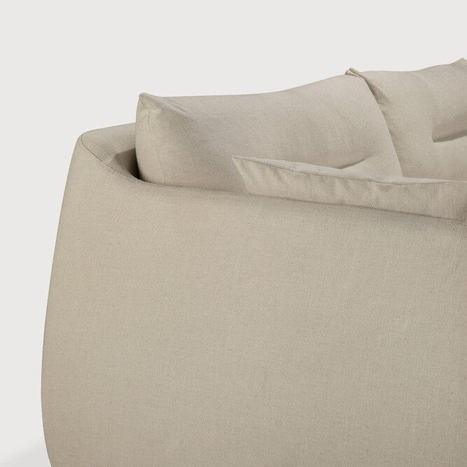 Ethnicraft Weave Sofa with FSC-certified solid wood frame, Belgian design