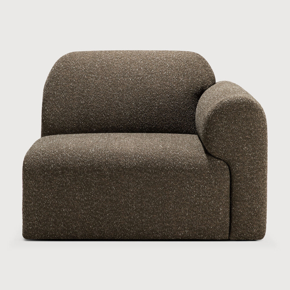 Ethnicraft Bulky One Arm Sofa with FSC-certified solid wood frame, Belgian design