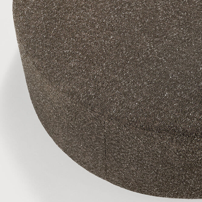 Ethnicraft Bulky Semi-Circle Footstool with FSC-certified solid wood frame, Belgian design