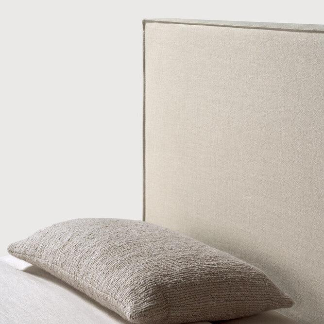 Ethnicraft Revive headboard and bed frame, FSC-certified solid wood furniture by Belgian brand