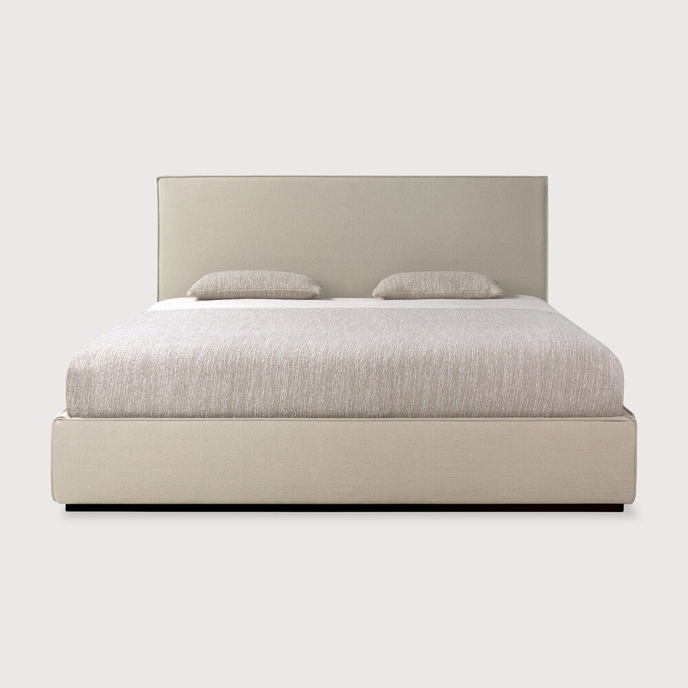 Ethnicraft Revive headboard and bed frame, FSC-certified solid wood furniture by Belgian brand