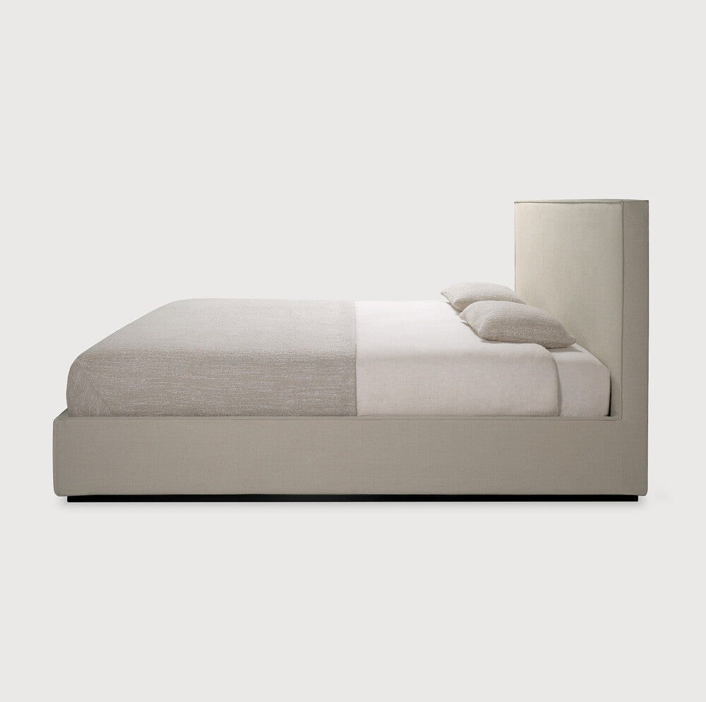 Ethnicraft Revive headboard and bed frame, FSC-certified solid wood furniture by Belgian brand