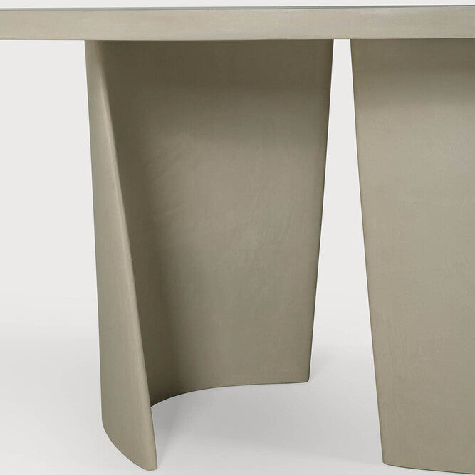 Ethnicraft Canyon Outdoor Dining Table styled in a dining room