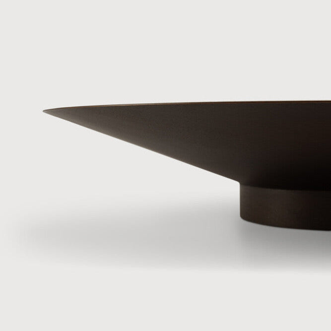 Ethnicraft Satellite Bowl in mahogany, FSC-certified solid mahogany with varnished finish