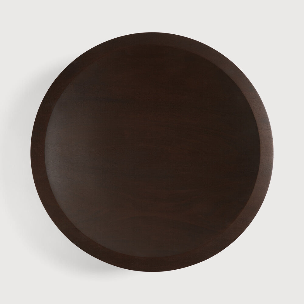 Ethnicraft Satellite Bowl in mahogany, FSC-certified solid mahogany with varnished finish