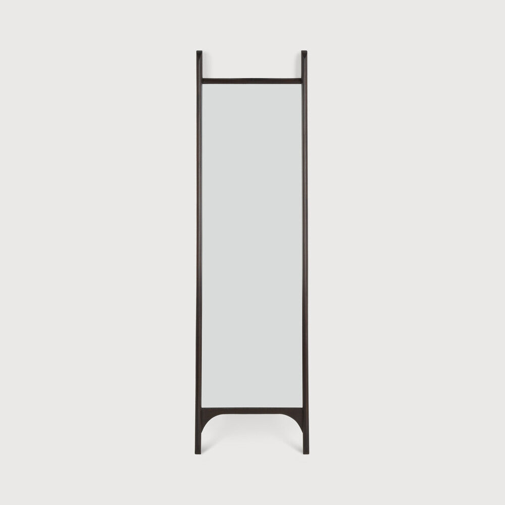 Ethnicraft Pi Floor Mirror with bronzed glass and Belgian craftsmanship