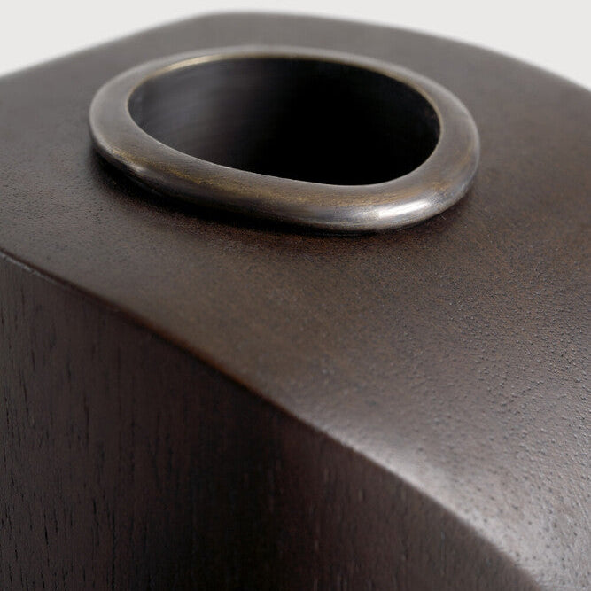Ethnicraft PI Candle Holders, FSC-certified solid wood furniture by Belgian brand