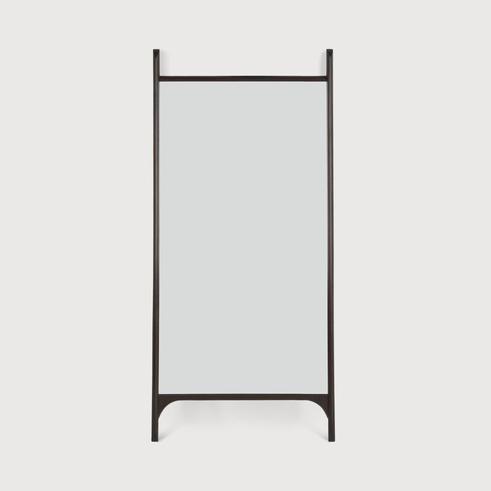 Ethnicraft Pi Floor Mirror with bronzed glass and Belgian craftsmanship