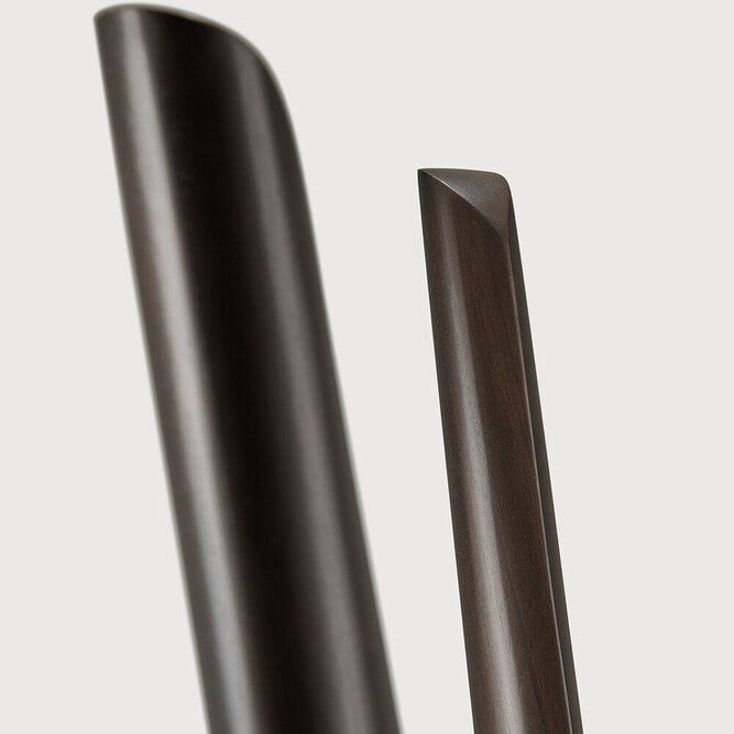 Ethnicraft Pi Coat Stand in mahogany, FSC-certified solid mahogany with varnished finish