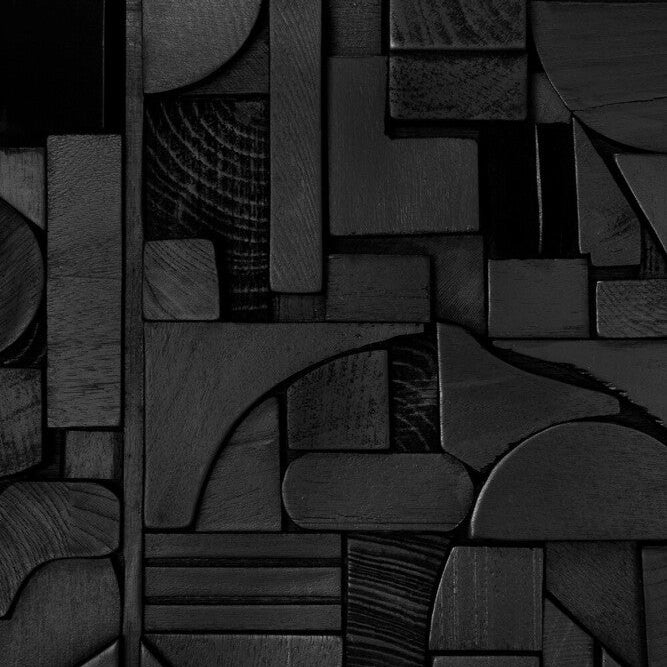 Ethnicraft Bricks Wall Art, FSC-certified solid wood furniture by Belgian brand