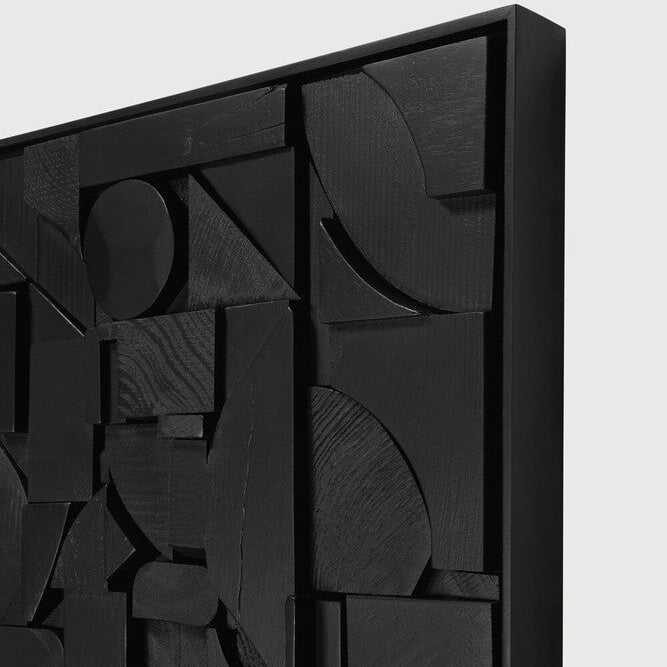 Ethnicraft Bricks Wall Art, FSC-certified solid wood furniture by Belgian brand