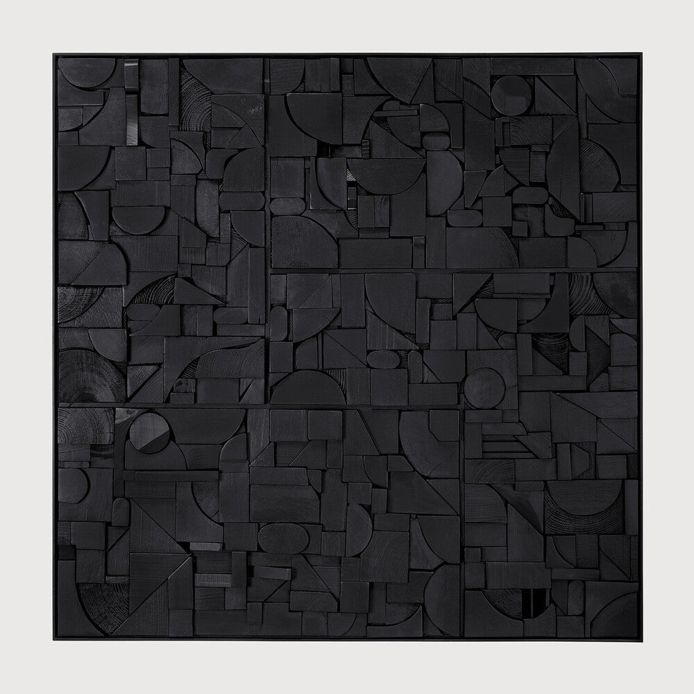 Ethnicraft Bricks Wall Art, FSC-certified solid wood furniture by Belgian brand