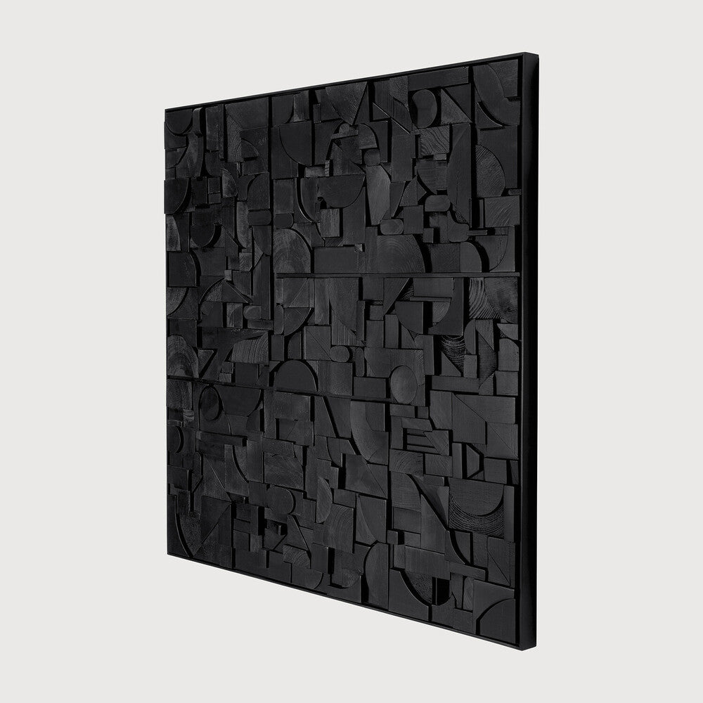 Ethnicraft Bricks Wall Art, FSC-certified solid wood furniture by Belgian brand