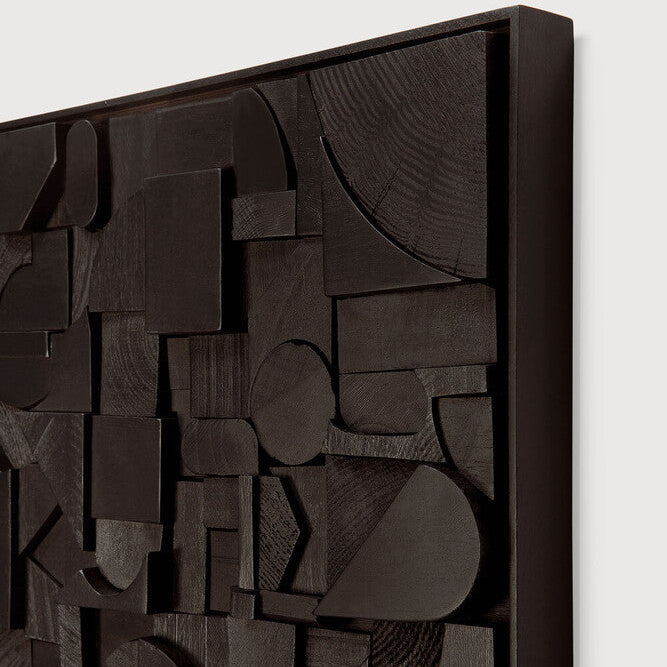 Ethnicraft Bricks Wall Art, FSC-certified solid wood furniture by Belgian brand