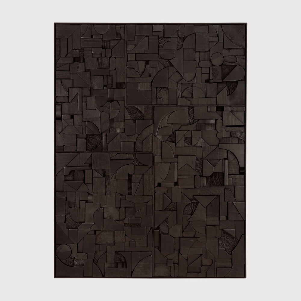 Ethnicraft Bricks Wall Art, FSC-certified solid wood furniture by Belgian brand