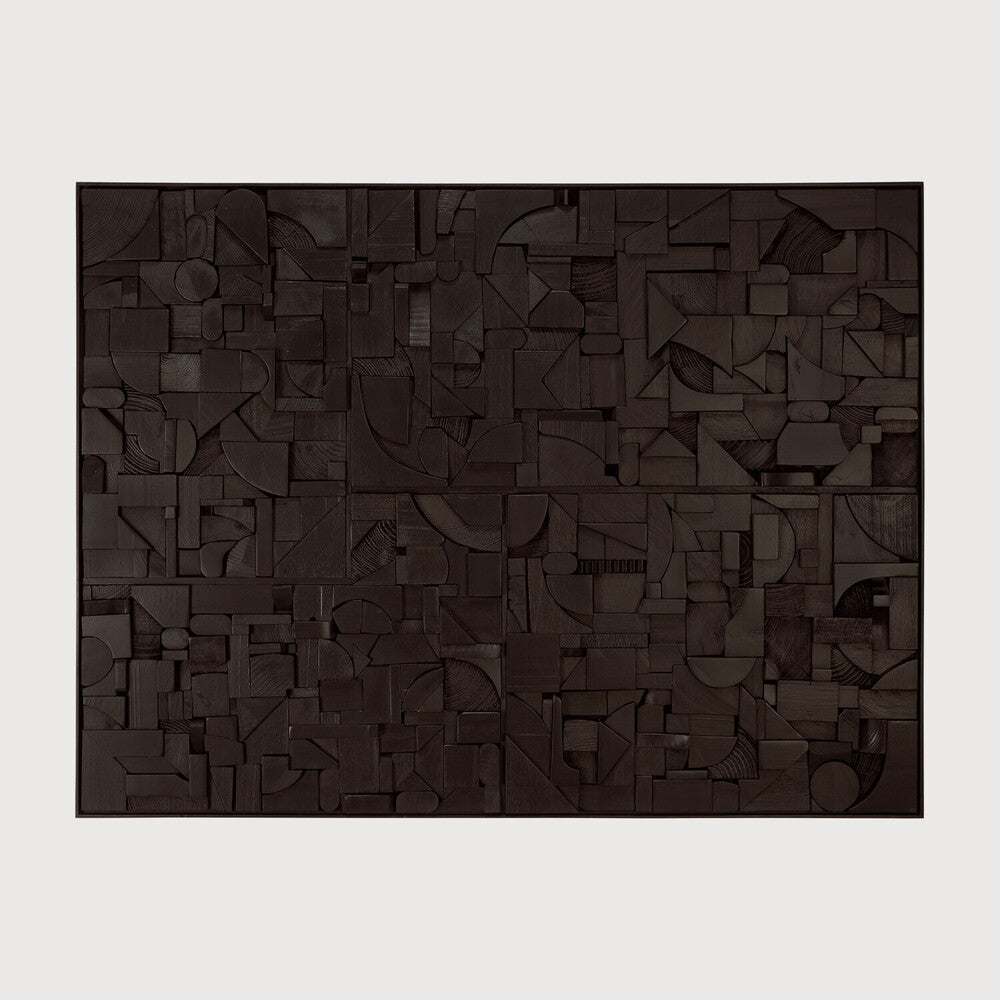Ethnicraft Bricks Wall Art, FSC-certified solid wood furniture by Belgian brand