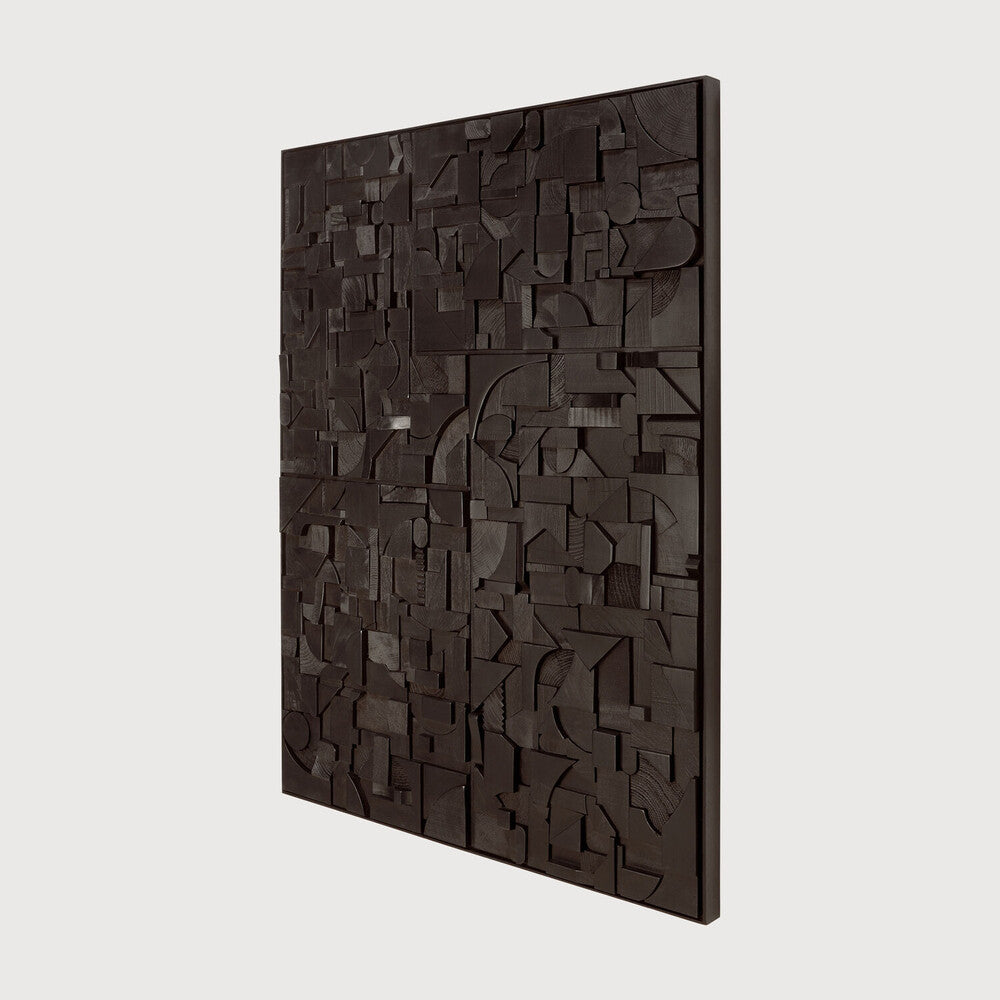 Ethnicraft Bricks Wall Art, FSC-certified solid wood furniture by Belgian brand