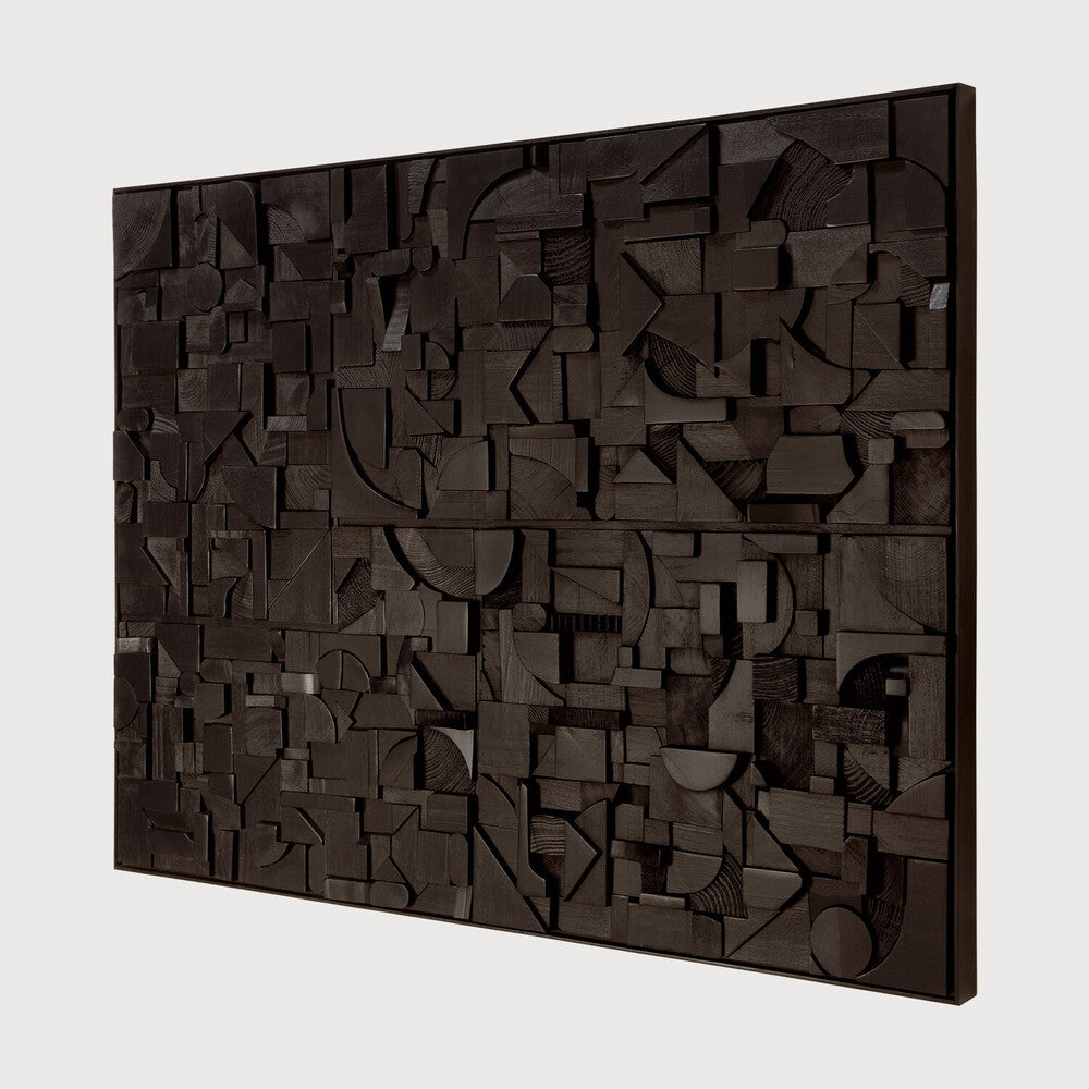Ethnicraft Bricks Wall Art, FSC-certified solid wood furniture by Belgian brand