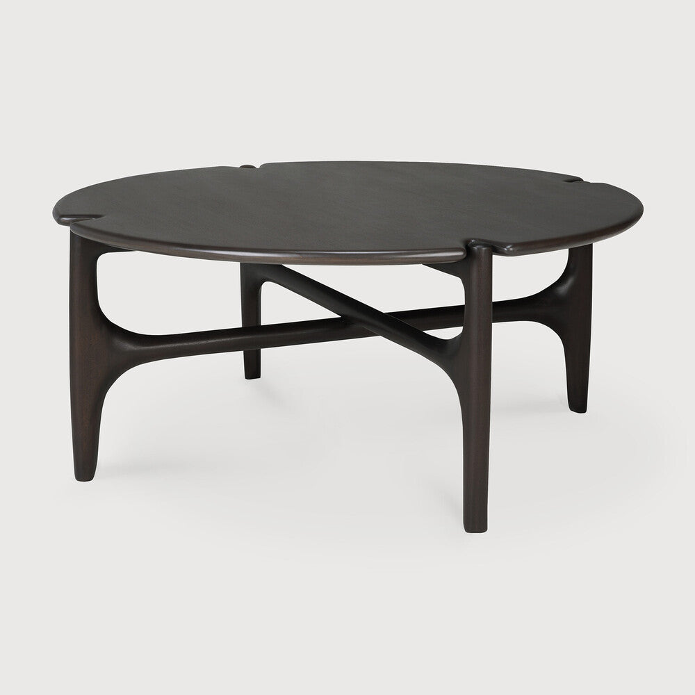 Ethnicraft Pi Coffee Table in mahogany, FSC-certified solid mahogany with varnished finish
