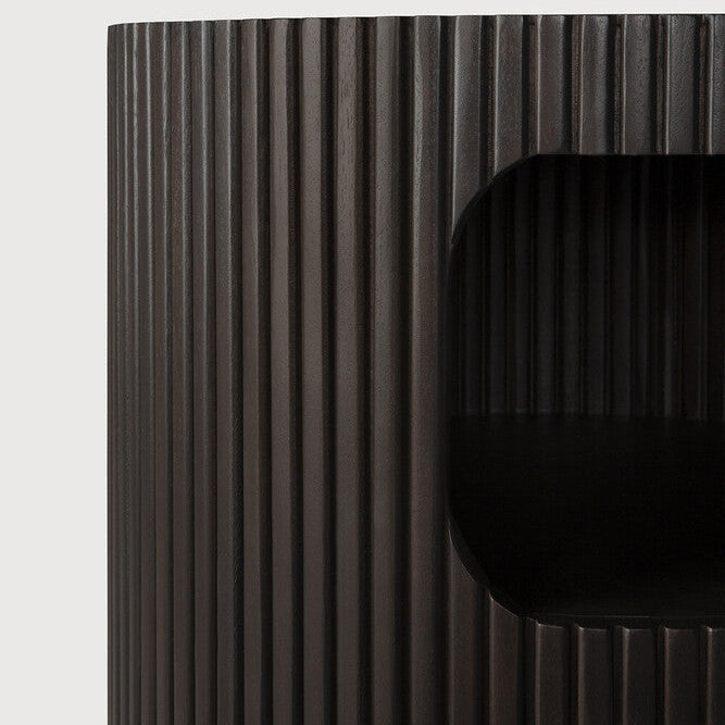Ethnicraft Boomerang Drawer Unit in mahogany, FSC-certified solid mahogany with varnished finish