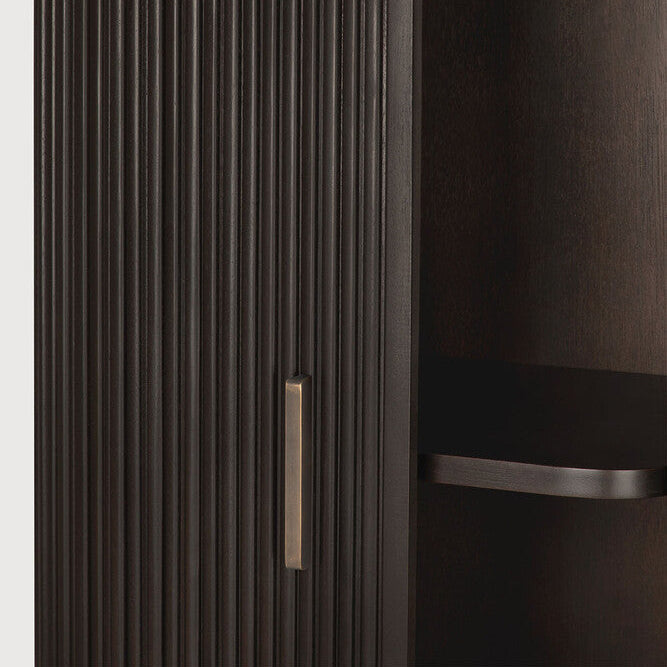 Ethnicraft Roller Max Filing Cabinet in mahogany, FSC-certified solid mahogany with varnished finish
