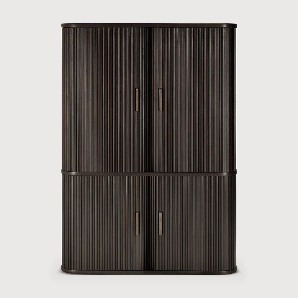 Ethnicraft Roller Max Filing Cabinet in mahogany, FSC-certified solid mahogany with varnished finish