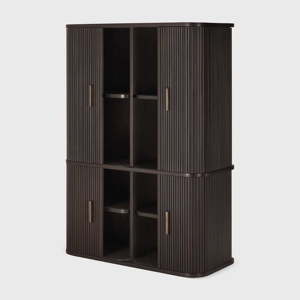 Ethnicraft Roller Max Filing Cabinet in mahogany, FSC-certified solid mahogany with varnished finish
