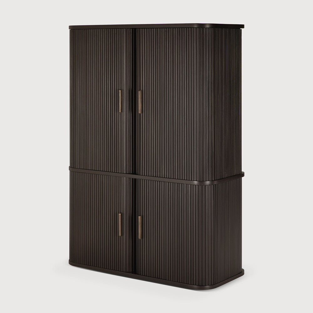 Ethnicraft Roller Max Filing Cabinet in mahogany, FSC-certified solid mahogany with varnished finish
