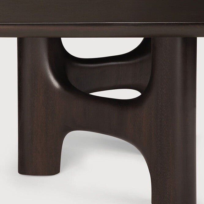 Ethnicraft Flow Coffee Table in mahogany, FSC-certified solid mahogany