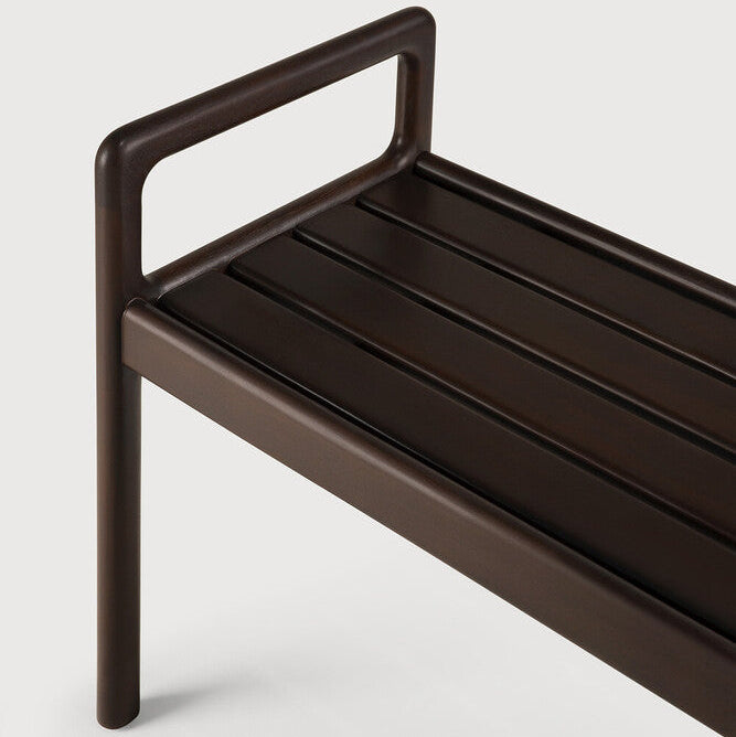 Ethnicraft Jack Bench Frame in mahogany, FSC-certified solid mahogany with varnished finish