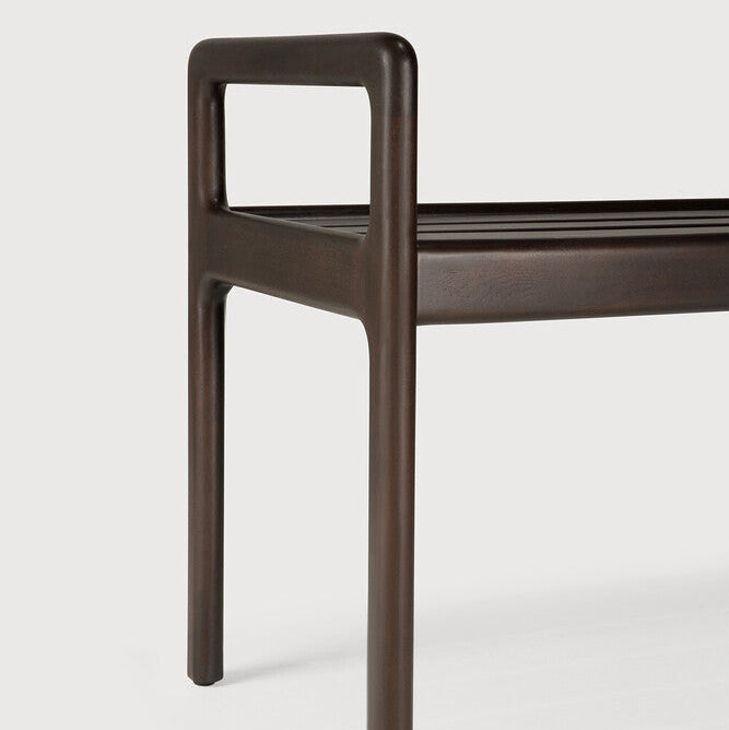 Ethnicraft Jack Bench Frame in mahogany, FSC-certified solid mahogany with varnished finish