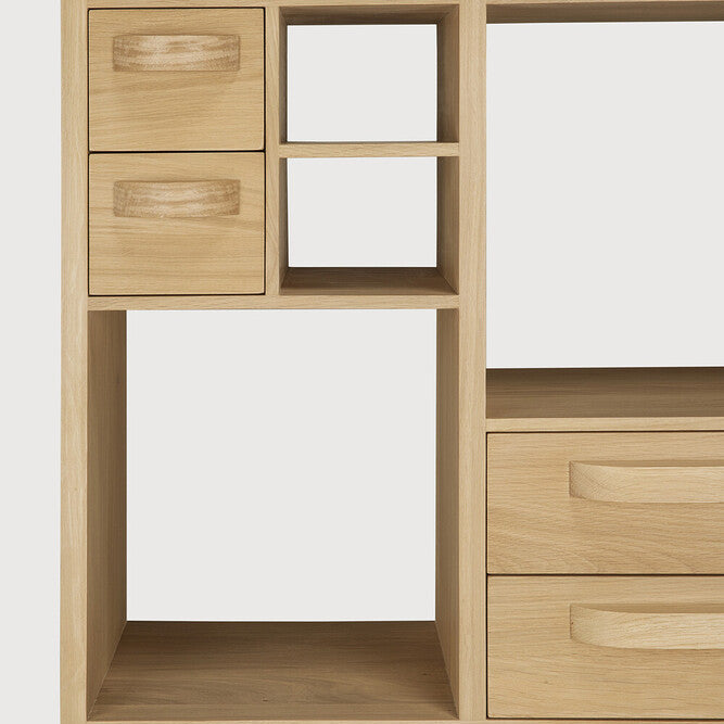 Ethnicraft Pirouette Rack, FSC-certified solid wood furniture by Belgian brand