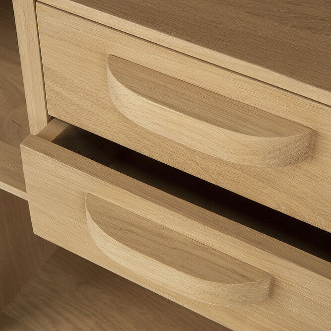 Ethnicraft Pirouette Rack, FSC-certified solid wood furniture by Belgian brand