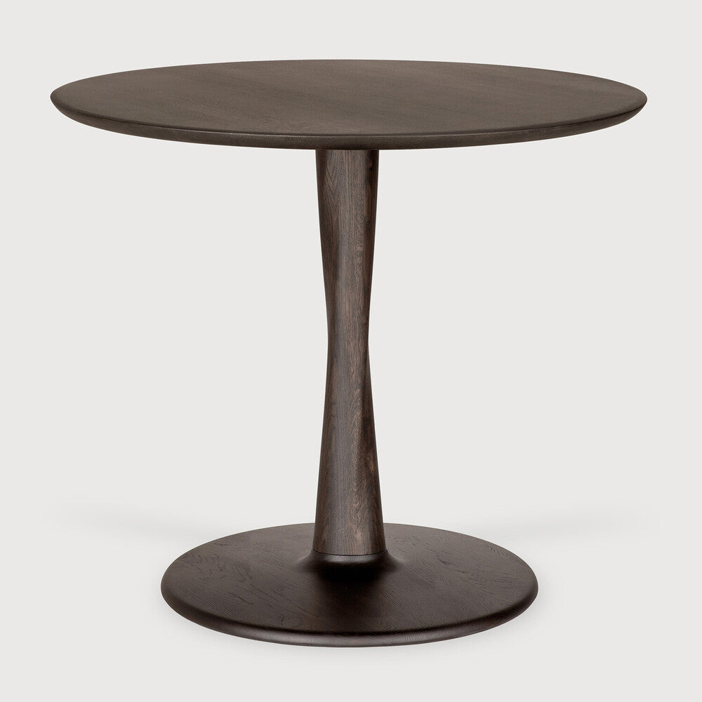 Ethnicraft Torsion Square Dining Table in oak styled in a dining room