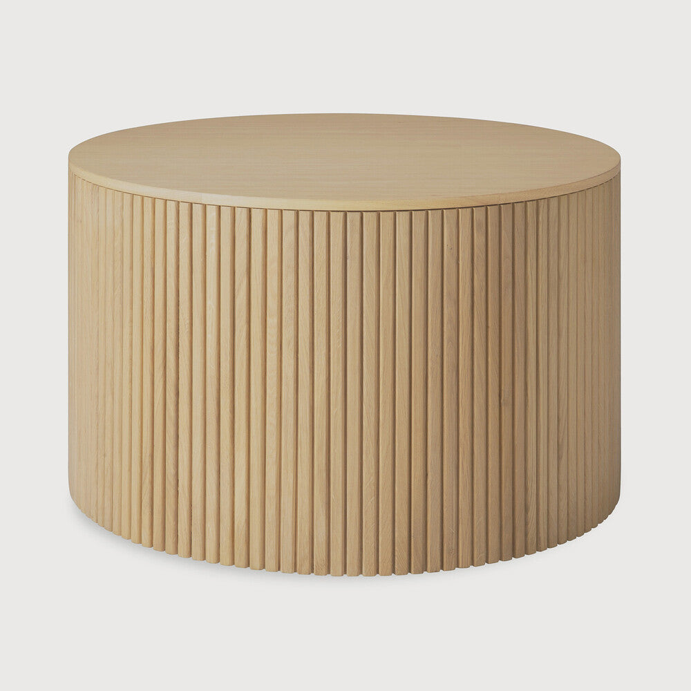 Ethnicraft Roller Max Coffee Table in oak, FSC-certified solid oak