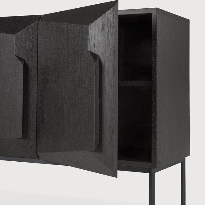 Ethnicraft Stairs Sideboard, FSC-certified solid wood furniture by Belgian brand