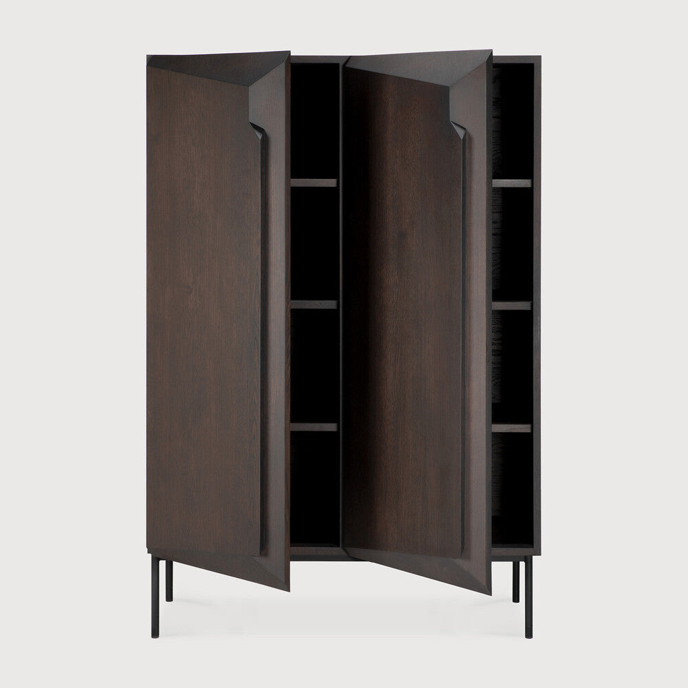 Ethnicraft Stairs Cupboard in oak, FSC-certified solid oak with varnished finish, Belgian solid wood furniture
