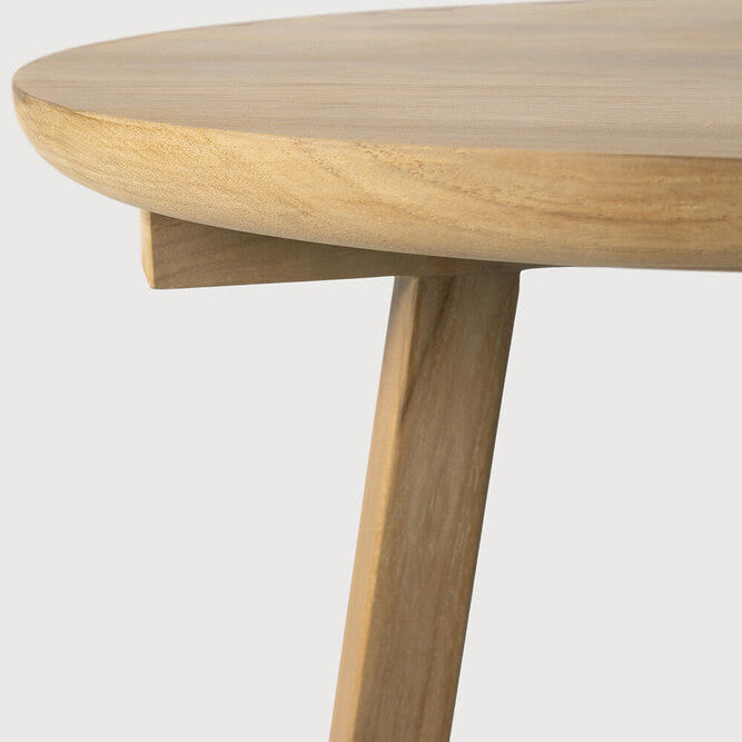 Ethnicraft Tripod Side Table in oak, FSC-certified solid oak