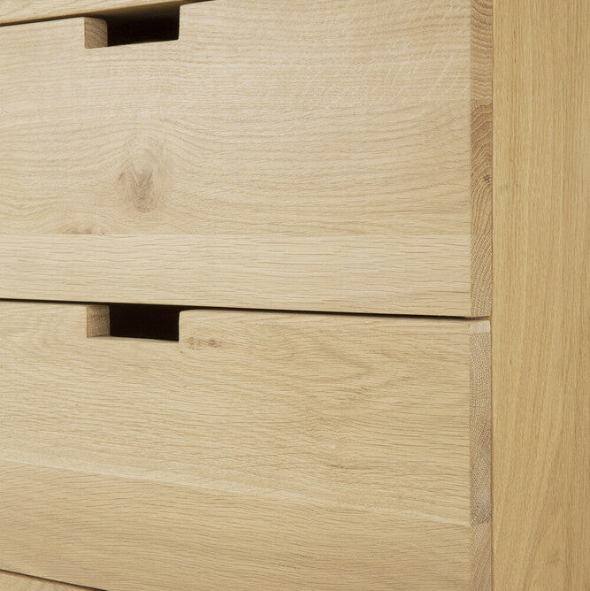 Ethnicraft Billy Drawer Unit in oak, FSC-certified solid oak with oiled finish