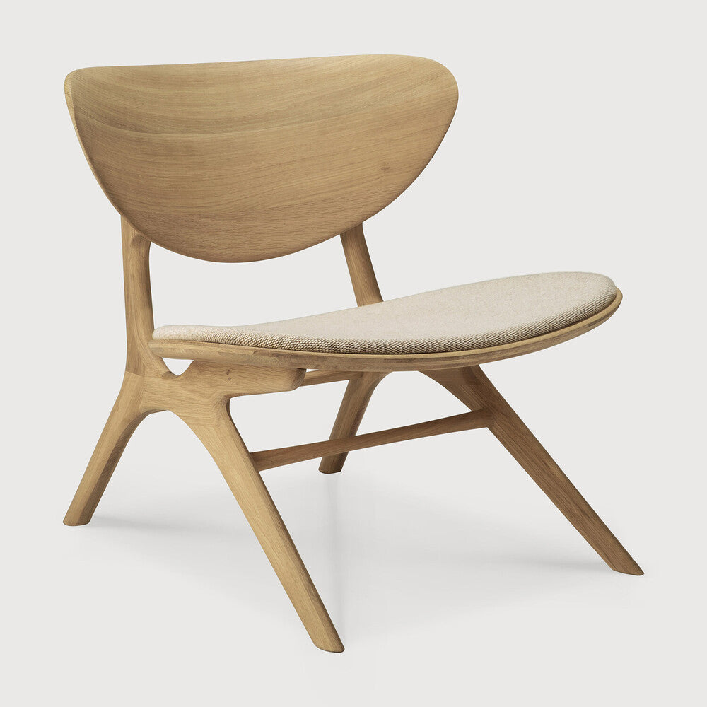 Ethnicraft Eye Lounge Chair with FSC-certified solid oak frame