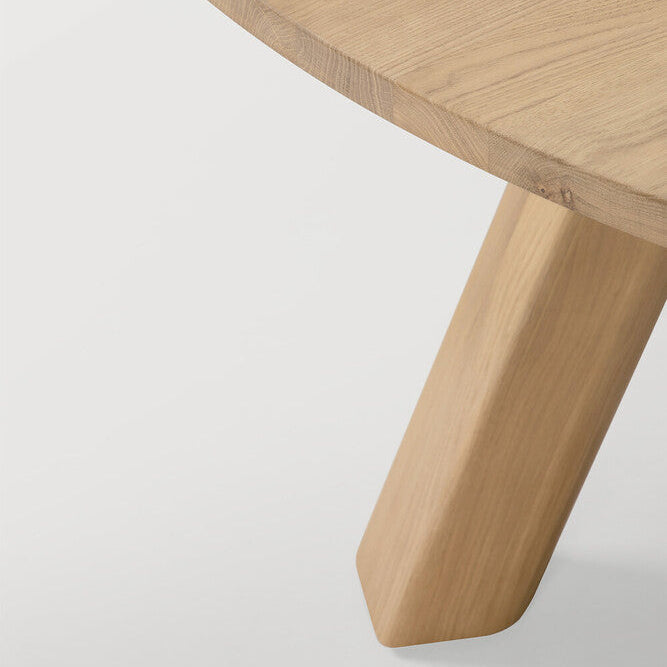 Detail of Ethnicraft Unda Dining Table in Oak