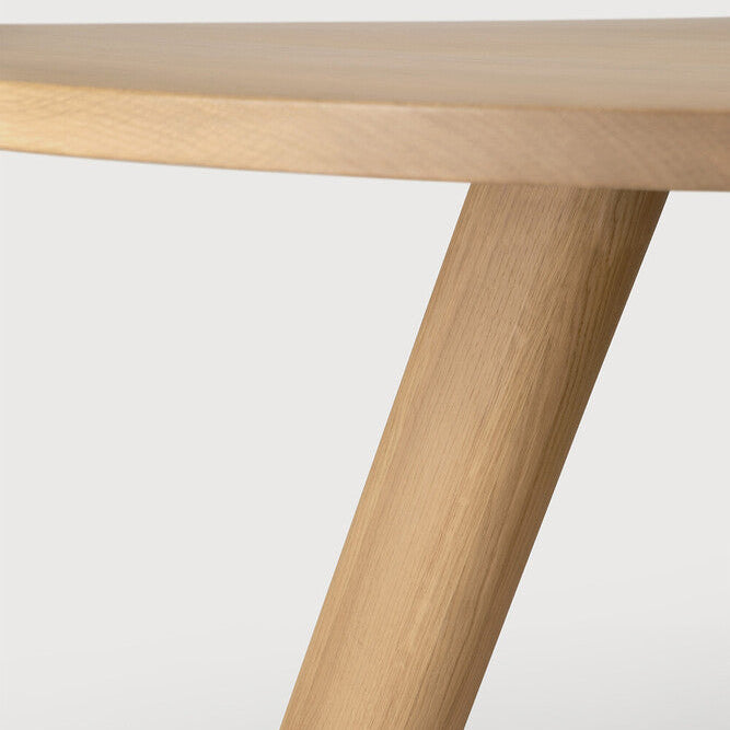 Detail of Ethnicraft Unda Dining Table in Oak