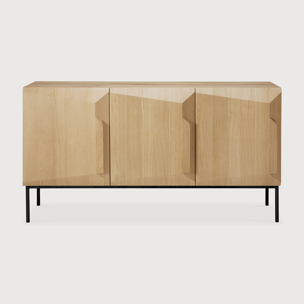 Ethnicraft Stairs Sideboard, FSC-certified solid wood furniture by Belgian brand
